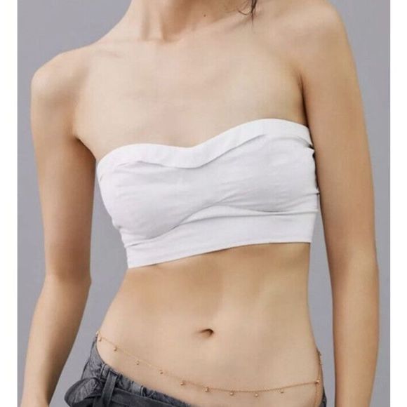 Maeve Anthropologie Bustier Top Sz Medium White $78 - Picture 1 of 12